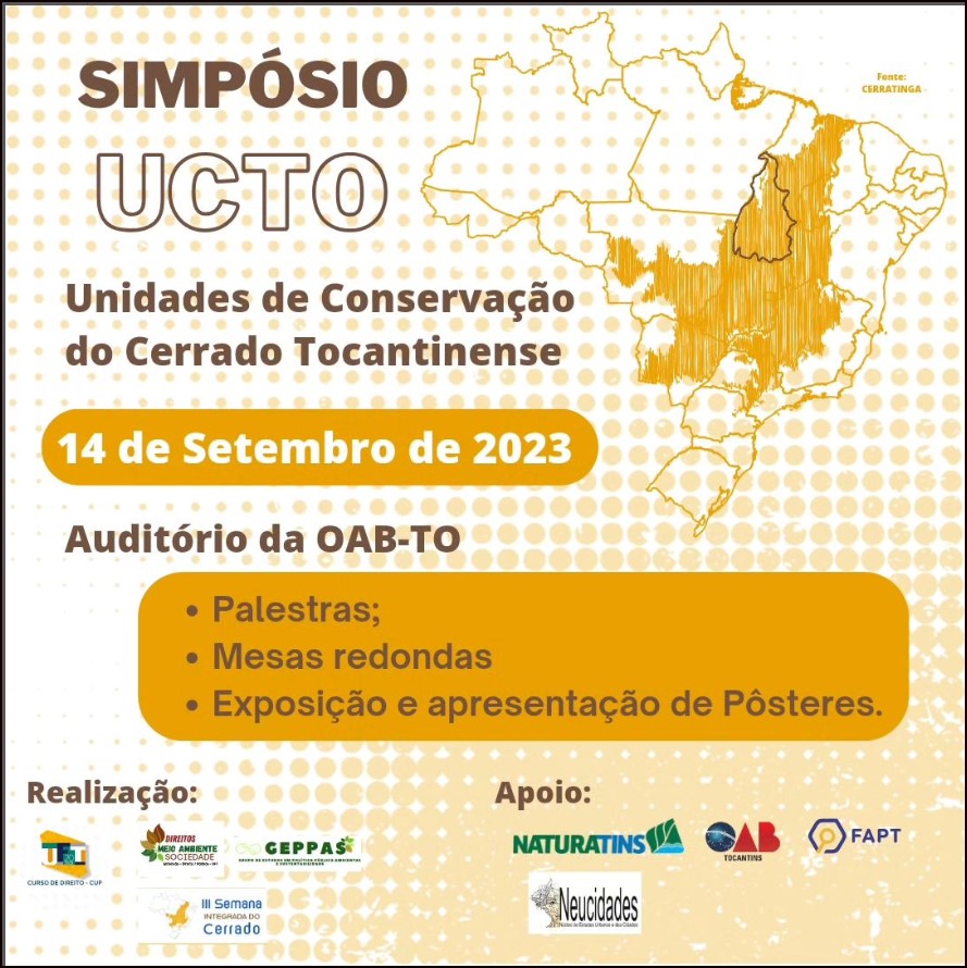 Simpósio Temático – Simpósio sobre Unidades de Conservação no Cerrado Tocantinense